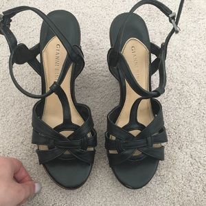 Black Wedges Size 10